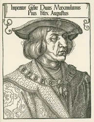 Keizer Maximiliaan I, ca. 1519 (houtsnede)