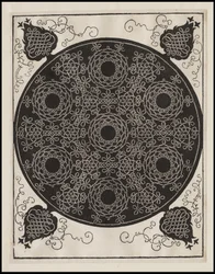 Vierde knoop, 7 cirkelvormige groepen van knopen met zwarte centra, circa 1506