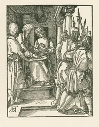 Pilatus wast zijn handen, c.1509 (houtsnede)
