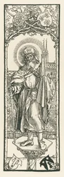 Sint Sebald op de zuil, c.1501 (houtsnede)