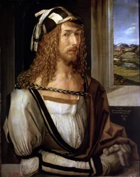 Zelfportret met handschoenen