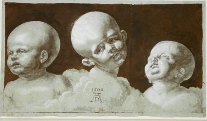 Studies van het hoofd van een kind (tekening)