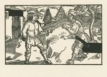 Syrus en Chremes, ca.1492-93 (houtsnede)