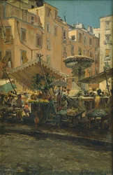 De Fontein van Betoveringen in de Basso Porto wijk van Napels