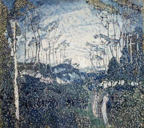 In een park