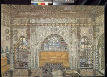 Decorontwerp voor het toneelstuk Othello van William Shakespeare