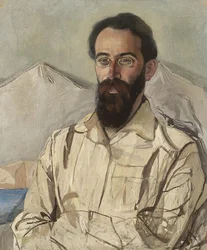 Portret van Friedrich Eduardovich Krimmer 1888-1963, 1919