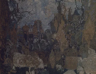 Decorontwerp voor het ballet De Vuurvogel van I. Stravinsky, 1910