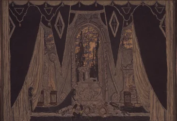 Toneelontwerp voor het stuk Don Juan door J.-B. Molière, 1910