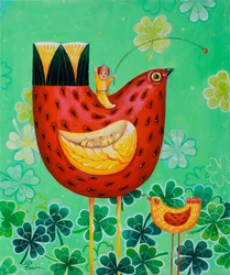 De Lucky Bird-attractie voor kinderen