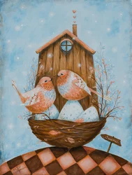 Gezellig vogelhuisje