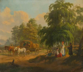Landschap met Russische Troika, 1801