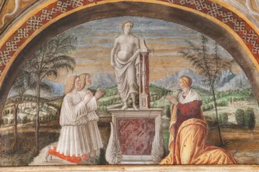 Scènes uit het Oude en Nieuwe Testament (detail)
