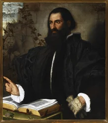 Portret van Pietro Andrea Mattioli