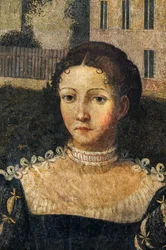 Portret van een edelvrouw (detail)