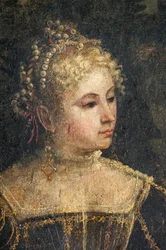 Portret van een edelvrouw (detail van de Kleine Kamer van de Edelvrouwen)