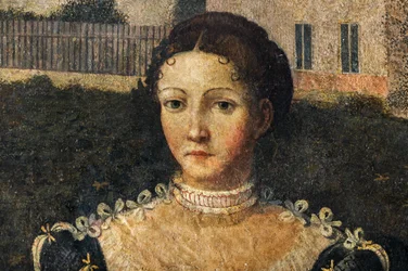 Portret van een edelvrouw, detail van de Kleine Kamer van de Edelvrouwen