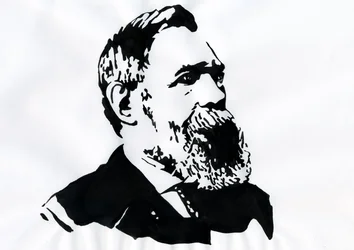 Portret van Friedrich Engels (1820-1895), Duitse socialistische theoreticus en politicus