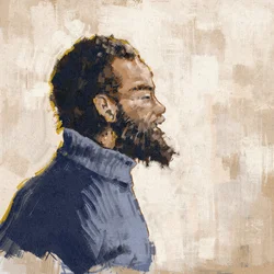 Portret van activist, revolutionair, MICHAEL X (illustratie)