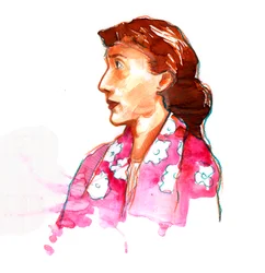 Portret van de schrijver Virginia Woolf (1882-1941)
