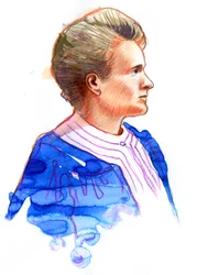 Portret van de natuurkundige Marie Curie (1867-1934)