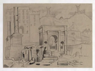 Ruïnes uit de Romeinse tijd in Rome, Forum (foro romano)