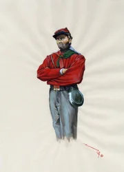 Tweede Keizerrijk (1852-1870): Italiaanse eenwording (Risorgimento), vrijwillige officier van het Garibaldische leger bekend als 
