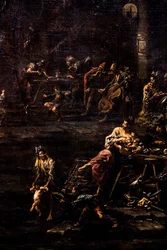 Gokkers, soldaten en vagebonden, ca. 1720/30 (Olieverf op doek)