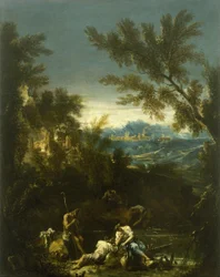 Landschap met figuren