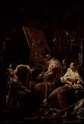 Het atelier van de kunstenaar
