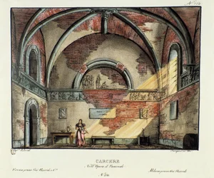 Gevangeniscel Scenografie voor de uitvoering in Milaan in 1829 van de opera 