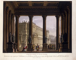 Scenografie door Alessandro Sanquirico voor 