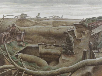 Nijmeegse Salient, december 1944 (olieverf op doek)