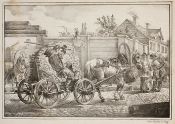 De Koetsier met Aanmaakhout