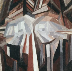 Kubistisch hoofd, 1914-15
