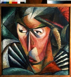 Portret van de vrouw van de kunstenaar.