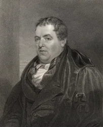 Sir John Leslie, gegraveerd door H. Cook, uit 