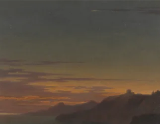 Einde van de dag - Zonsondergang aan de kust