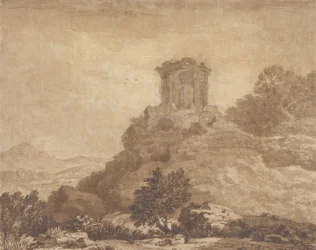 Landschap met een verwoeste tempel, c.1756