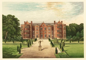 Burton-Agnes Hall, Yorkshire, Engeland. 1880 (gravure)