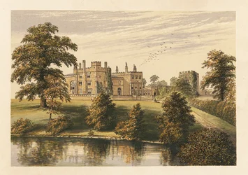 Ripley Castle, Yorkshire, Engeland, 1880