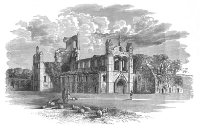 Vanuit het noordwesten, Kirkstall Abbey, ca. 1880
