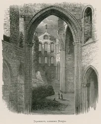 Kirkstall Abbey, Transept, kijkend naar het noorden