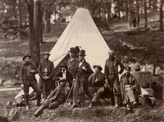 Groep gidsen van het Leger van de Potomac