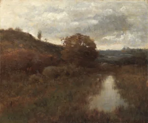 Herfstlandschap en Vijver