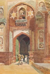 Fort Agra - Binnen de Delhi-poort, ca. 1880-1905
