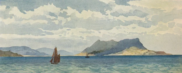 Gibraltar vanuit het westen