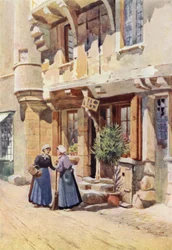 Oude huizen in Chinon