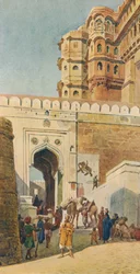De beklimming naar het paleis, Jodhpur, c1880 1905