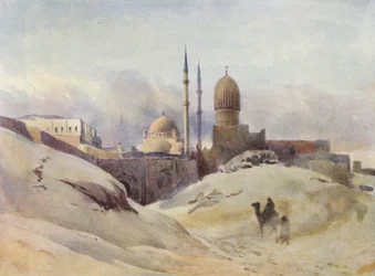 De Citadel, Caïro, in een Zandstorm
